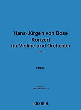 Hans-Jürgen von Bose Notenblätter Konzert (1999)