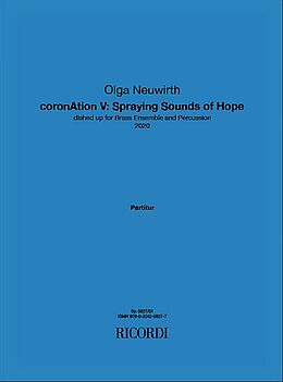 Olga Neuwirth Notenblätter coronAtion VSpraying Sounds of Hope