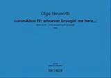 Olga Neuwirth Notenblätter coronAtion IVwhoever brought me here (+Access Code)