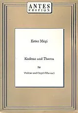 Ester Mägi Notenblätter Kadenz und Thema für