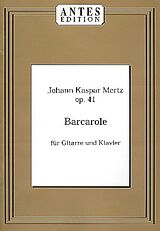 Johann Kaspar Mertz Notenblätter Barcarole für Gitarre und