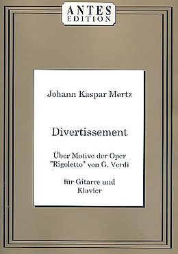 Caspar Joseph Mertz Notenblätter Divertissement über Motive aus