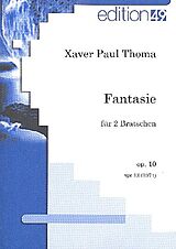 Xaver Paul Thoma Notenblätter Fantasie op.10 für 2 Violen