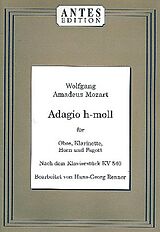 Wolfgang Amadeus Mozart Notenblätter Adagio h-Moll nach dem Klavierstück