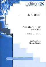 Johann Sebastian Bach Notenblätter Sonate C-Dur BWV 1033