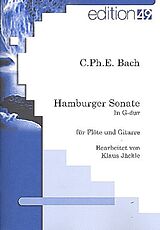 Carl Philipp Emanuel Bach Notenblätter Hamburger Sonate G-Dur für