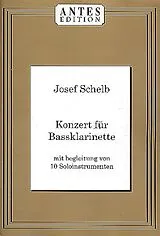 Josef Schelb Notenblätter Konzert für Bassklarinette mit