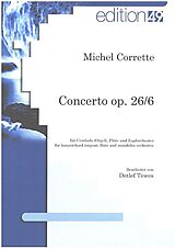 Michel Corrette Notenblätter Concerto d-moll, op.26/6