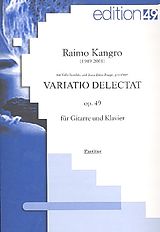 Raimo Kangro Notenblätter Variatio delectat op.49