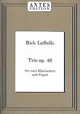 Rick LaSalle Notenblätter Trio op.46 für 2 Klarinetten und Fagott