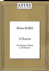Hans Stähli Notenblätter 3 Duette