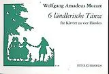 Wolfgang Amadeus Mozart Notenblätter 6 ländlerische Tänze