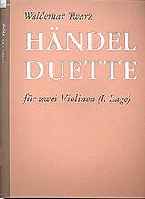 Georg Friedrich Händel Notenblätter Händel-Duette