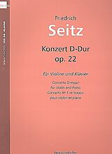 Friedrich Seitz Notenblätter Konzert D-Dur Nr.2 op.22