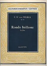 Carl Maria von Weber Notenblätter Rondo brillante Es-Dur op.62