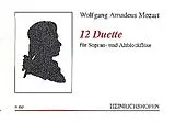 Wolfgang Amadeus Mozart Notenblätter 12 Duette