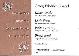Georg Friedrich Händel Notenblätter Kleine Stücke für 2 Blockflöten (SA)
