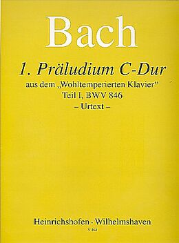 Johann Sebastian Bach Notenblätter Präludium C-Dur Nr.1 BWV846