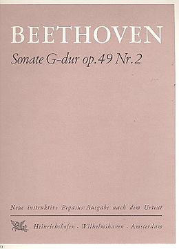 Ludwig van Beethoven Notenblätter Sonate G-Dur op.49,2