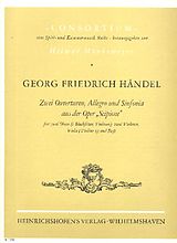 Georg Friedrich Händel Notenblätter 2 Ouvertüren, Allegro und Sinfonia aus der Oper Scipione