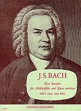 Johann Sebastian Bach Notenblätter 3 Sonaten BWV1033-1035