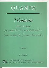 Johann Joachim Quantz Notenblätter Triosonate G-Dur