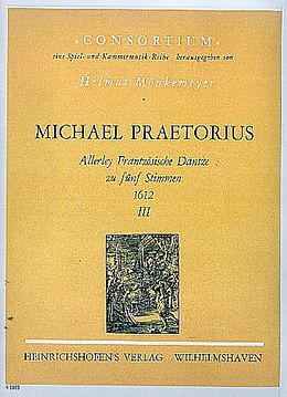 Michael Praetorius Notenblätter Allerley frantzösische Däntze