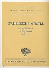  Notenblätter Italienische Meister Madrigal-Fantasien
