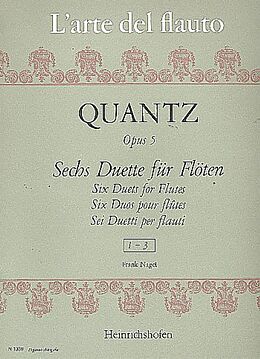 Johann Joachim Quantz Notenblätter 6 Duette op.5,1-3
