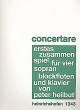 Peter Heilbut Notenblätter Erstes Zusammenspiel