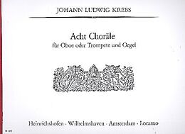 Johann Ludwig Krebs Notenblätter 8 Choräle