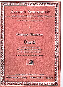Giuseppe Giamberti Notenblätter Duetti