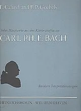 Carl Philipp Emanuel Bach Notenblätter 7 Hauptwerke aus dem Klavierschaffen von Carl Ph.E. Bach