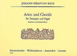 Johann Sebastian Bach Notenblätter Arien und Choräle für Trompete