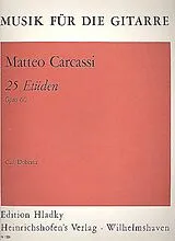Matteo Carcassi Notenblätter 25 Etüden op.60