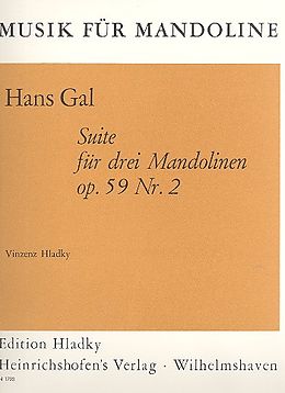 Hans Gál Notenblätter Suite Nr.2 op.59