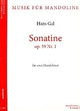 Hans Gál Notenblätter Sonatine op.59,1