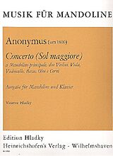 Anonymus Notenblätter Konzert G-Dur für Mandoline und