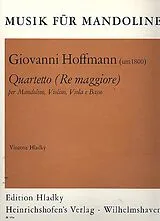 Giovanni Hoffmann Notenblätter QUARTETTO RE MAGGIORE PER MANDO