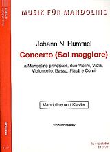Johann Nepomuk Hummel Notenblätter Konzert G-Dur