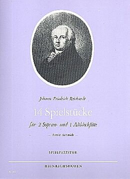 Johann Friedrich Reichardt Notenblätter 14 Spielstücke für