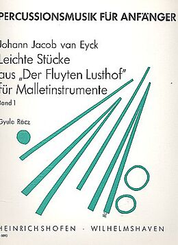 Jacob van Eyck Notenblätter Leichte Stücke aus Der Fluyten-Lusthof