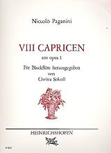 Nicolò Paganini Notenblätter 8 Capricen op.1