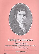 Ludwig van Beethoven Notenblätter 4 Stücke WoO43,1-2 und WoO44,1-2