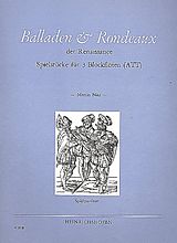  Notenblätter Balladen und Rondeaux der Renaissance