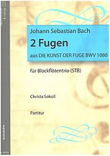 Johann Sebastian Bach Notenblätter 2 Fugen aus Die Kunst der Fuge