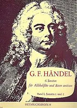 Georg Friedrich Händel Notenblätter 6 Sonaten Band 1 (Nr.1-2)