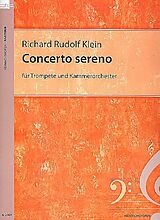 Richard Rudolf Klein Notenblätter Concerto sereno für Trompete