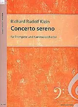 Richard Rudolf Klein Notenblätter Concerto sereno für Trompete