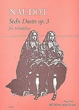 Jacques Christophe Naudot Notenblätter 6 Duette op.3
